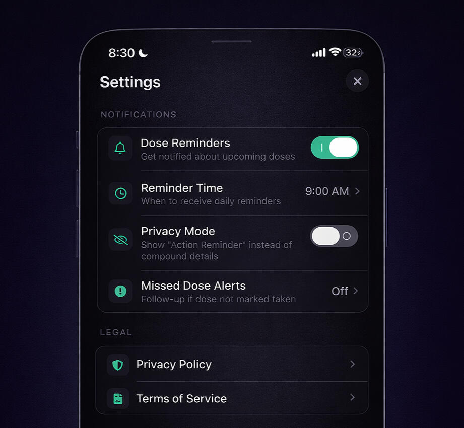 Get administration reminders.